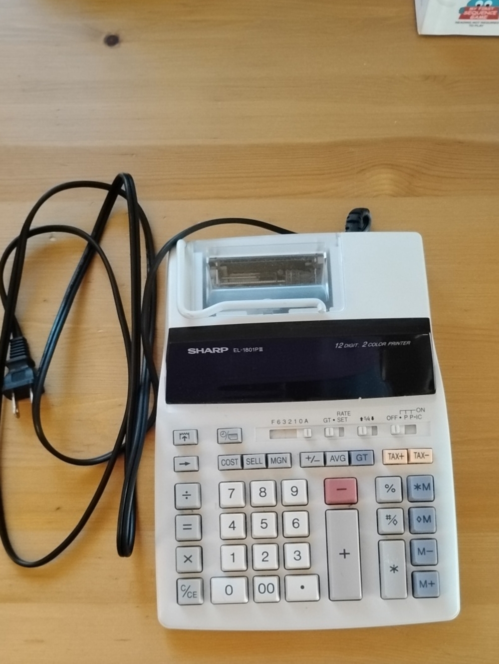 Sharp Electronics Sharp EL-1801P Portable 12-Digit Serial Printing Calculator